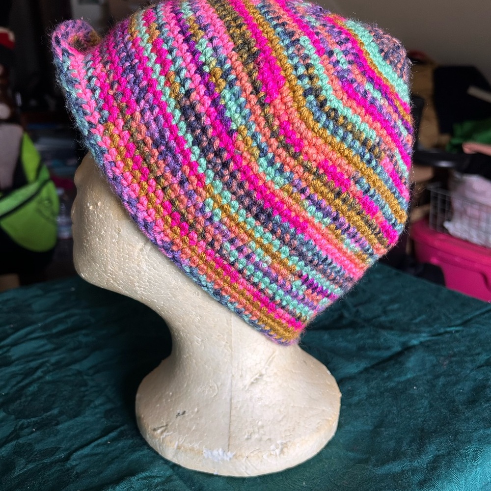 Colorful Crochet Beanie